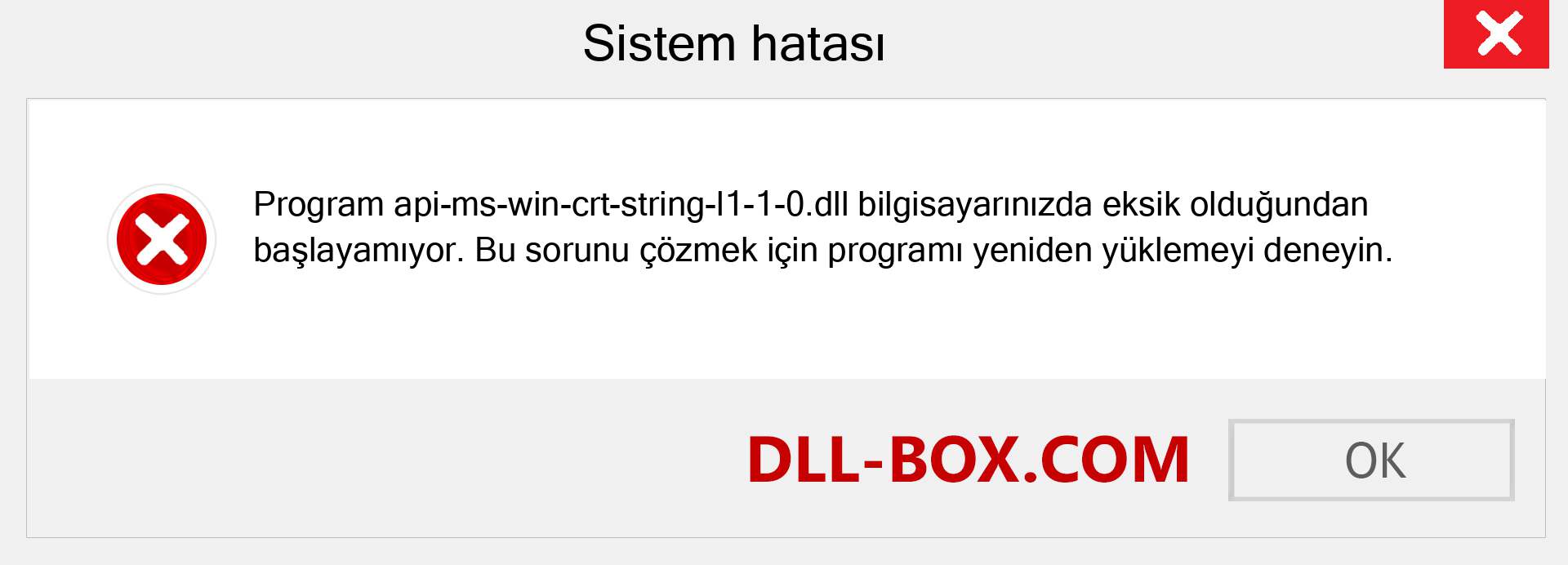 api-ms-win-crt-string-l1-1-0.dll dosyası eksik mi? Windows 7, 8, 10 için İndirin - Windows'ta api-ms-win-crt-string-l1-1-0 dll Eksik Hatasını Düzeltin, fotoğraflar, resimler